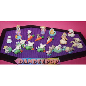 Hallmark Vintage 22 Piece Easter Holiday Rabbit Lamb Chick Egg Merry Miniatures